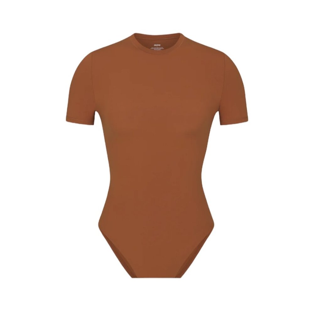 SKIMS Bronze Fits Everybody T-Shirt Bodysuit (NWT)